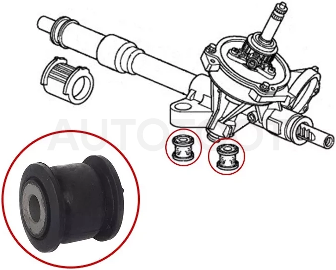 Сайлентблок рулевой рейки Honda Civic 05-12 / Fit Shuttle 11-15 - Артикул ST53685SMGE01B - Производитель Sat - Фото, Отзывы, Цены