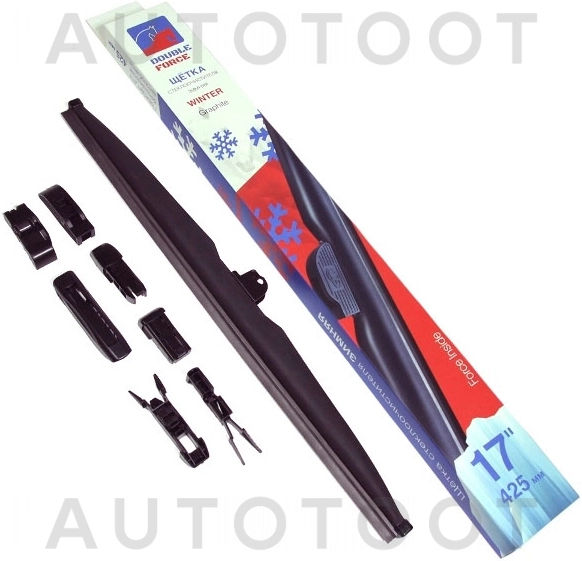 Щетка стеклоочистителя зимняя 430мм (17") DOUBLE FORCE - Артикул DFW17 - Производитель Double Force - Фото, Отзывы, Цены