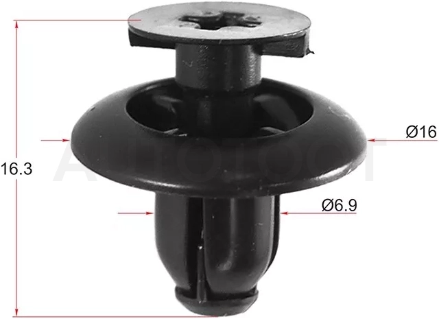 Клипса фиксатор TOYOTA/LEXUS (Продажа по 10шт) - Артикул STKJ2176 - Производитель Sat - Фото, Отзывы, Цены