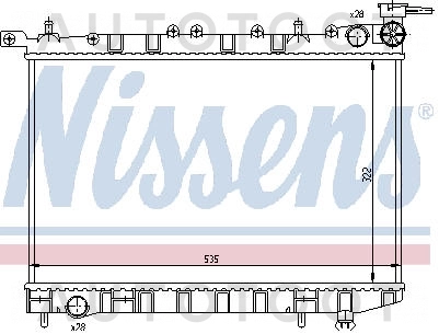 Радиатор охлаждения MT 1.4L 1.6L -  для NISSAN SUNNY