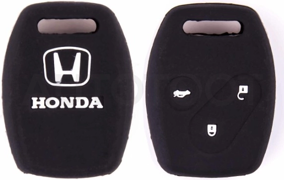 HONDA Чехол на ключ автомобильный SW силиконовый HONDA(3 кнопки)