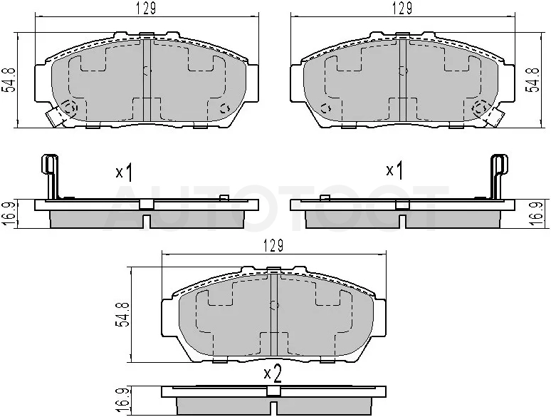 Колодки тормозные перед HONDA INTEGRA CD1/2 93-01 -ST45022ST7000 Sat для BYD BYD