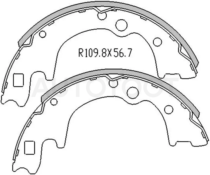 Колодки тормозные барабанные Hyundai H1 97-07 / Starex 97-07 - Артикул ST5830544A60 - Производитель Sat - Фото, Отзывы, Цены