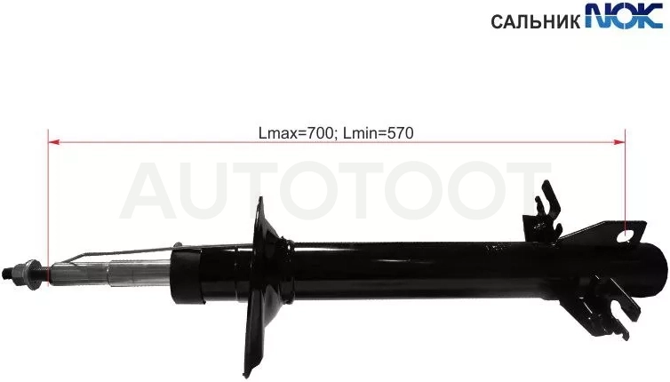 Стойка передняя Peugeot Boxer 06- / Citroen Jumper 06 - Артикул ST50708386 - Производитель Sat - Фото, Отзывы, Цены