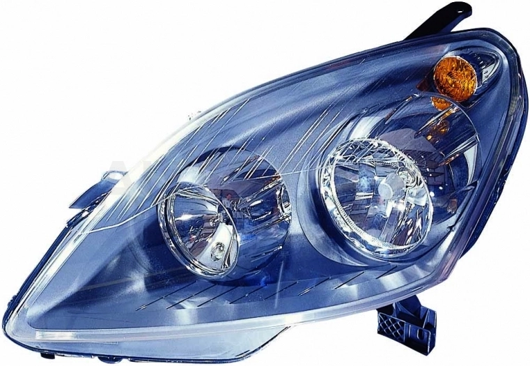 Фара левая (с электрокорректором, внутри черная) -4421149LLDEM2 Depo для OPEL ZAFIRA