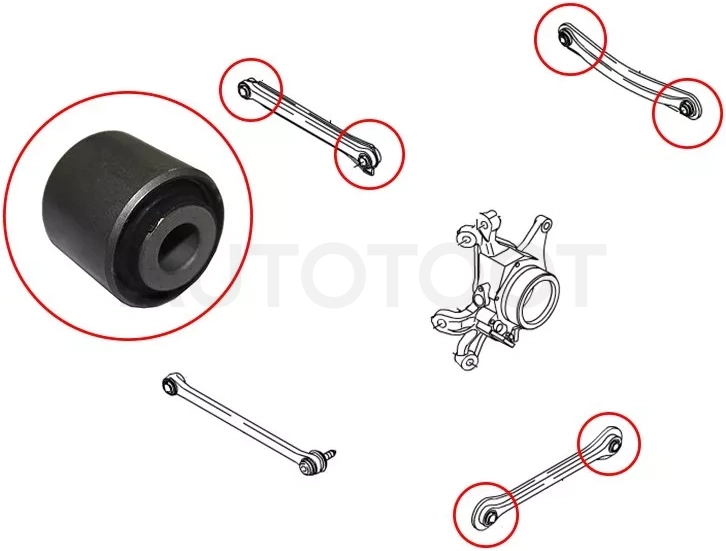 Сайлентблок Suzuki Escudo 05-08 / Grand Vitara 05-16 / SsangYong Actyon 11-13 / Kyron 05-16 / Rexton 01-12 / Rodius 04-13