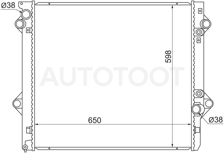 Радиатор Toyota Land Cruiser Prado (J120) 02-09 / 4Runner 02-09
