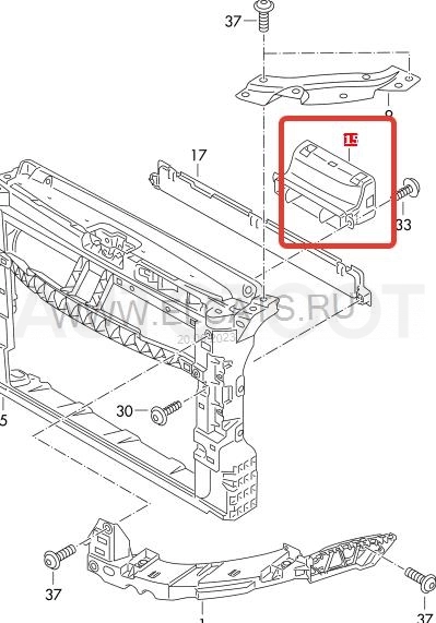 Воздуховод -ST1T0805971 Sat для VOLKSWAGEN POLO, VOLKSWAGEN CADDY, SKODA RAPID, AUDI A1