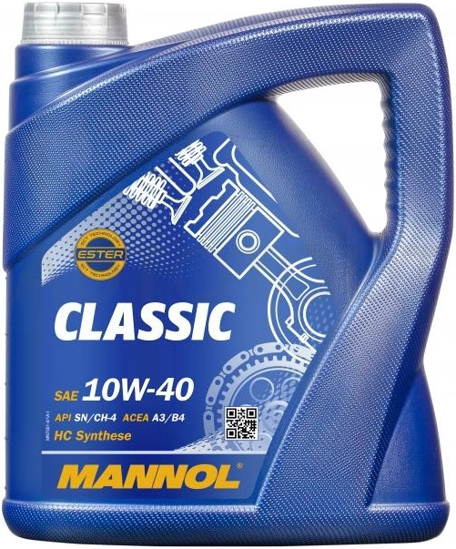 10W-40 MANNOL Classic 4л Масло моторное синтетическое - Артикул MN75014ME - Производитель Mannol - Фото, Отзывы, Цены