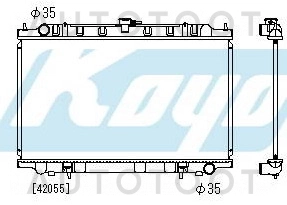 Радиатор охлаждения MT 2L 3L -1025338SX Stellox для NISSAN MAXIMA, NISSAN CEFIRO