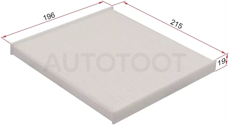 Фильтр салона TOYOTA VITZ/PLATZ 99-05/FUN CARGO 99-05/IST 02-07/COROLLA/FIELDER 00-06/RAV4 00-05