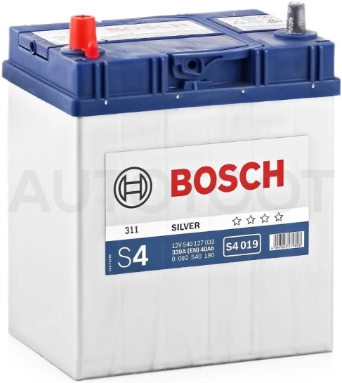 Аккумулятор BOSCH 40Ah 330A прямая полярность(+-)