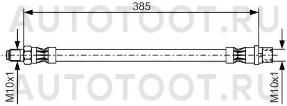 Шланг тормозной передний левый=правый -JBH0194 Just Drive для MERCEDES E-CLASS, MERCEDES C-CLASS