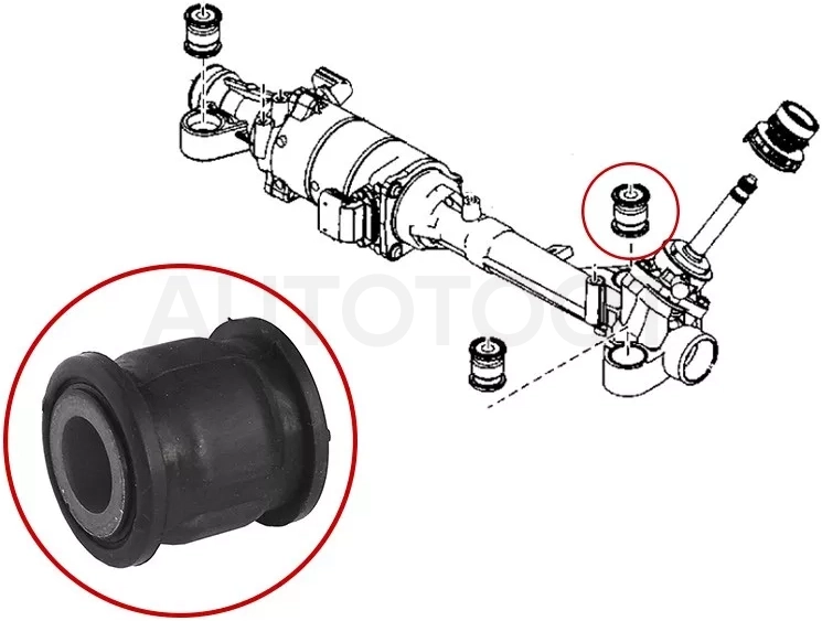 Сайлентблок рулевой рейки Mazda 6 07-12 / Atenza 07-12 - Артикул STG33S32124B - Производитель Sat - Фото, Отзывы, Цены