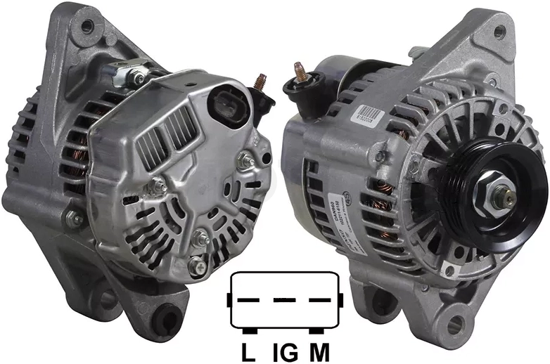 Генератор TOYOTA PLATZ/VITZ/YARIS 1.0 99-05 1SZ 12V 70A(4 ручейков)