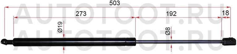 Амортизатор крышки багажника -ST904505V085 Sat для NISSAN R`NESSA