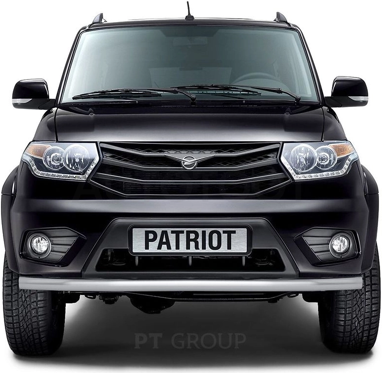 UAZ Patriot 2014- Защита переднего бампера одинарная Ø63мм (НПС) - Артикул 05020101 - Производитель PT Group - Фото, Отзывы, Цены