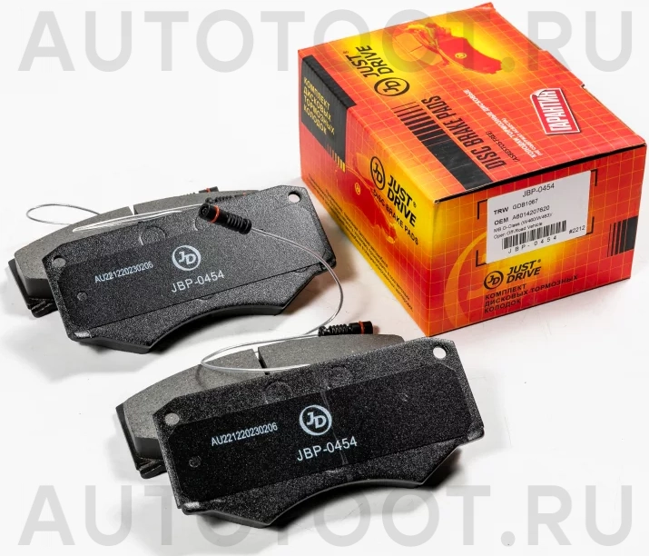 Колодки тормозные дисковые передние - Артикул JBP0454 - Производитель Just Drive - Фото, Отзывы, Цены