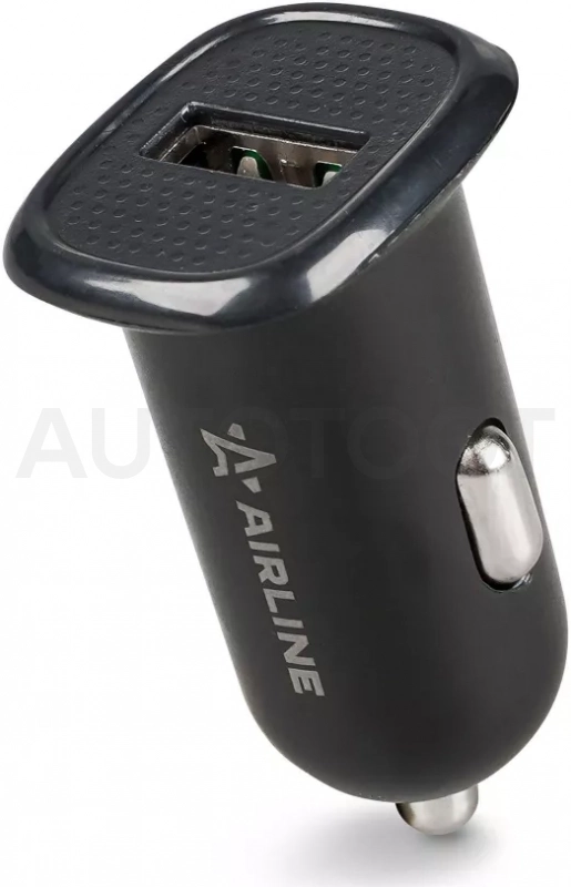 Адаптер автомобильный компактный 1xUSB 2.1A, 12/24В - Артикул AEAK017 - Производитель Airline - Фото, Отзывы, Цены