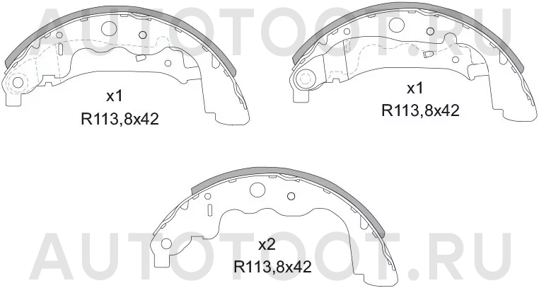 Колодки тормозные задние -ST6001549705 Sat для RENAULT DUSTER, RENAULT KAPTUR