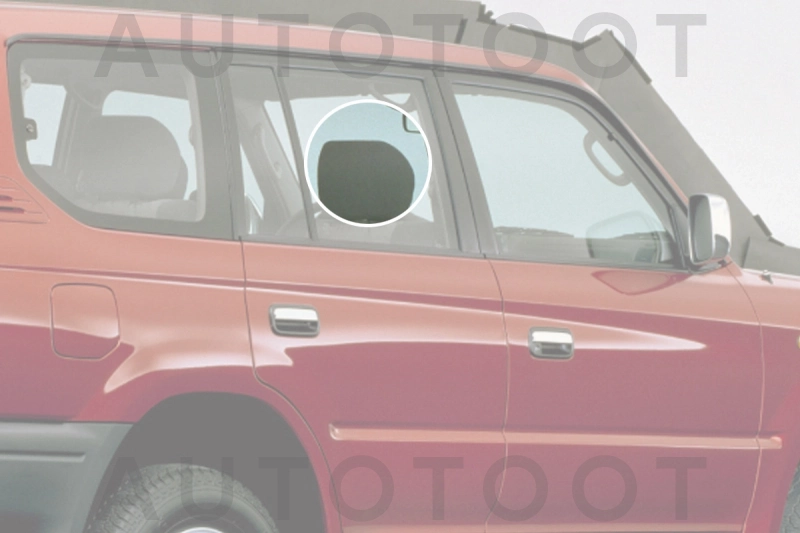 Стекло заднее правое опускное -  для TOYOTA LAND CRUISER PRADO