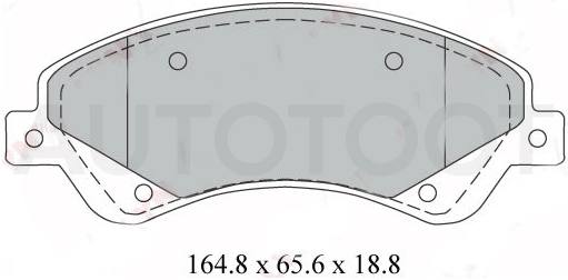 Колодки тормозные передние -BD3034 LYNXauto для FORD TRANSIT