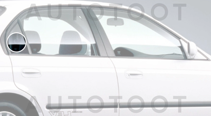 Стекло форточки (уголок) задней правой двери -  для HONDA CIVIC