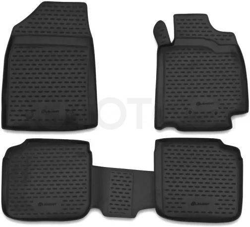 Коврики в салон для TOYOTA Premio/Allion AZT240 JDM, 2001–2007, правый руль, 4 шт. (полиуретан) / Тойота Премио