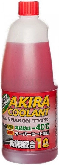 Антифриз готовый AKIRA COOLANT -40°C 1л (красный)
