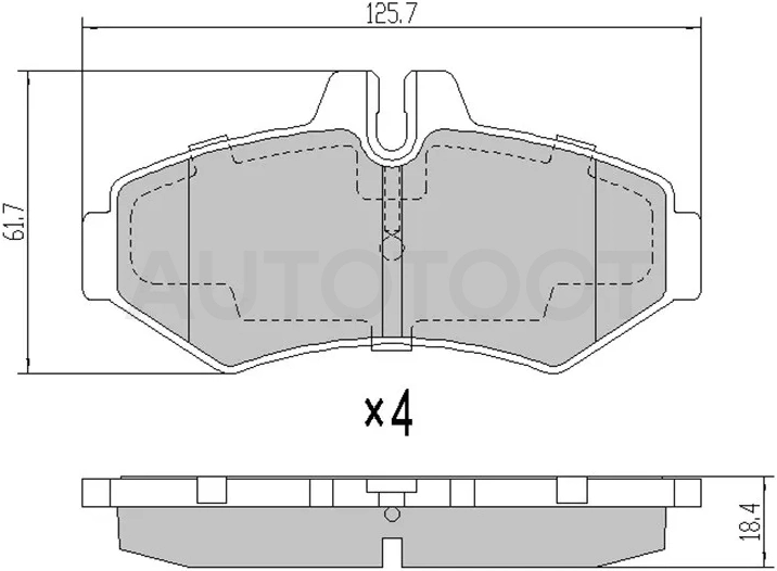Колодки тормозные (Сзади) Mercedes-Benz Sprinter classic RUS 13-18 / G-Class 79-24 - Артикул STA0044202520 - Производитель Sat - Фото, Отзывы, Цены