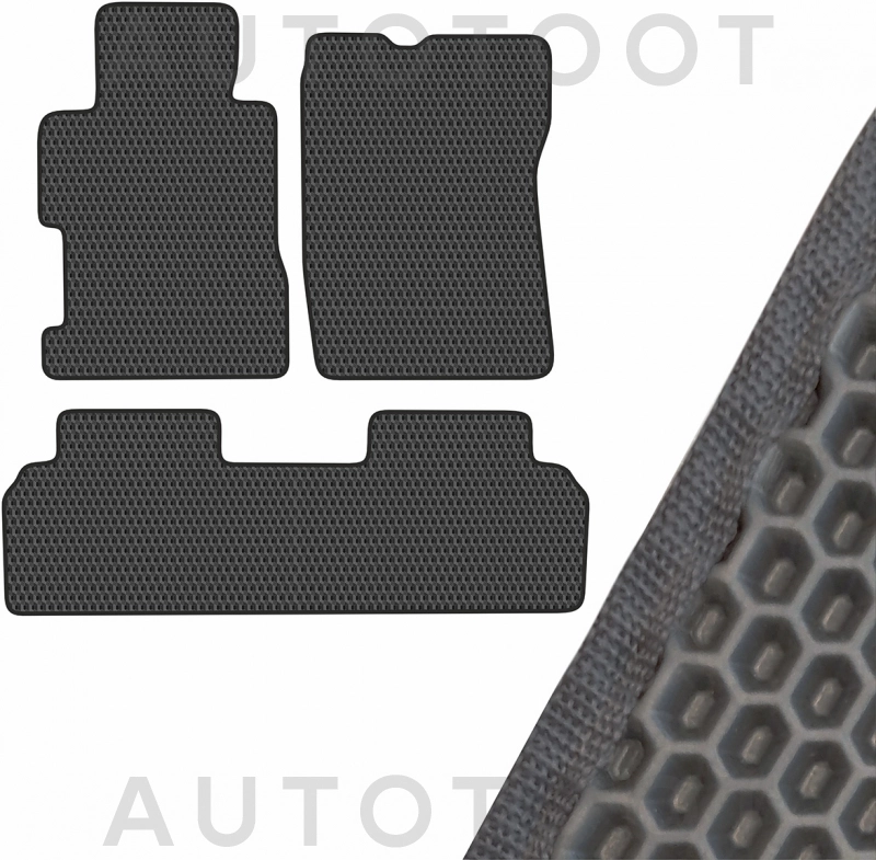 Коврик салона 3 штуки EVA Серый -  для HONDA CIVIC