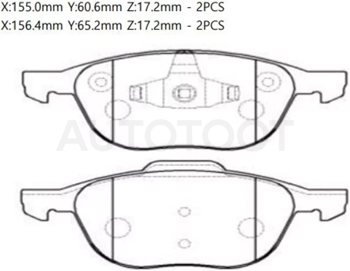 Колодки тормозные (Спереди) Ford Focus 04- / Kuga 08-19 - Артикул GK0159 - Производитель Ctr - Фото, Отзывы, Цены