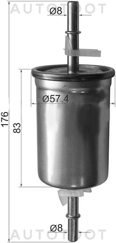 Фильтр топливный 1.0/1.5/1.6/1.8/2.0 бензин -JDF0063 Just Drive для FORD C-MAX, FORD FOCUS, MAZDA 3 (AXELA)