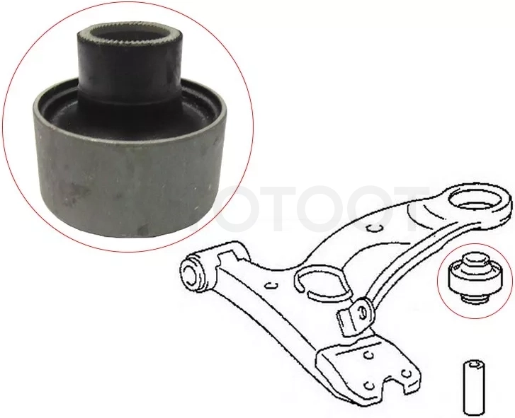 Сайлентблок рычага Toyota Caldina (T190,T210) 92-02 / Ipsum 96-01 - Артикул ST4865544020 - Производитель Sat - Фото, Отзывы, Цены