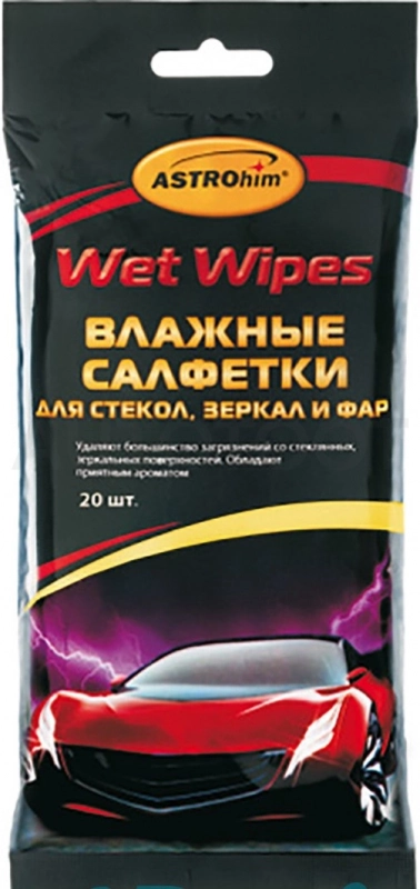 Салфетка влажная для окон
