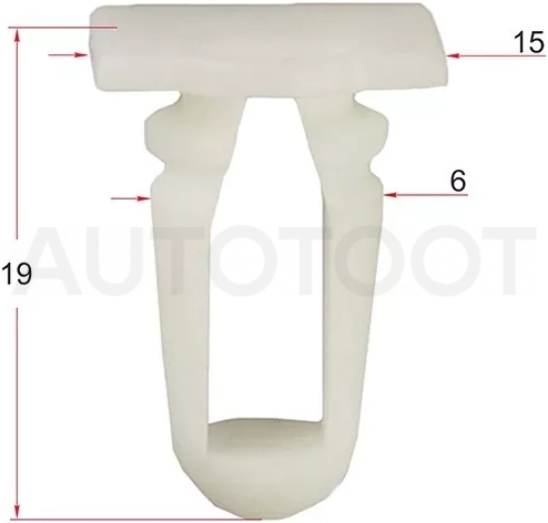 Клипса молдинга VAG (Продажа по 10шт) - Артикул STM11267 - Производитель Sat - Фото, Отзывы, Цены