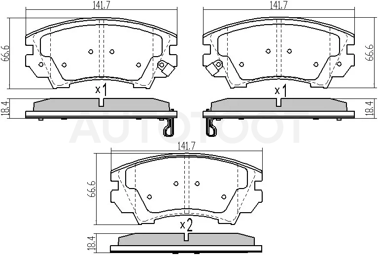 Колодки тормозные (Спереди) Opel Astra 09-15 / Insignia 08-13 / Zafira 11-16