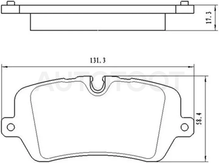 Колодки тормозные (Сзади) Land Rover Discovery 16-20 / Range Rover 12-22 / Range Rover Sport 13-22 / Defender 19