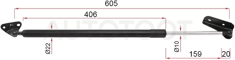 Амортизатор крышки багажника Toyota Noah 07-10 / Voxy 07-10 (Справа)