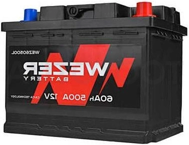 Аккумулятор WEZER 60Ah 500A обратная полярность(-+)