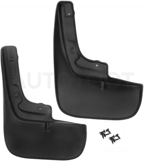 Брызговики задние для PEUGEOT Boxer, 2006-2010, (без расширителя арок), 2 шт. (standard) / Пежо Боксер