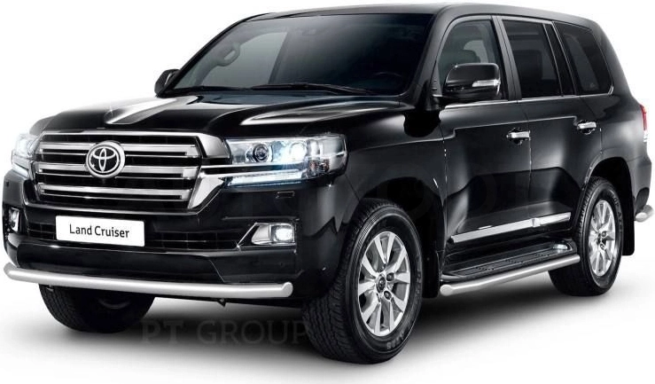 TOYOTA LC 200 2014-  Защита переднего бампера одинарная Ø63мм (НПС) - Артикул TLC220204 - Производитель PT Group - Фото, Отзывы, Цены