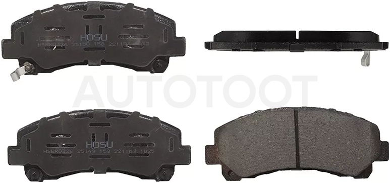 Колодки тормозные (Спереди) Chevrolet TrailBlazer 12-15 / Isuzu D-MAX 02-12 - Артикул HSBR0326 - Производитель Hosu - Фото, Отзывы, Цены