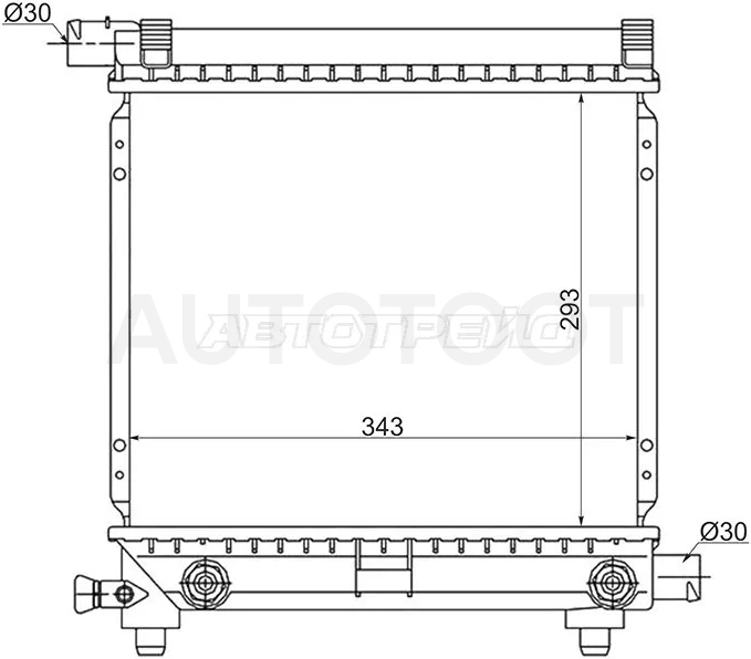 Радиатор Mercedes-Benz E-Class 84-95 / 190 82-94 - Артикул MB00032 - Производитель Sat - Фото, Отзывы, Цены