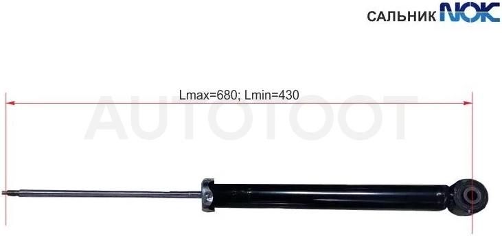 Амортизатор Chevrolet Cruze 09-15 / Opel Astra 09-15 (Сзади/ Справа=Слева)