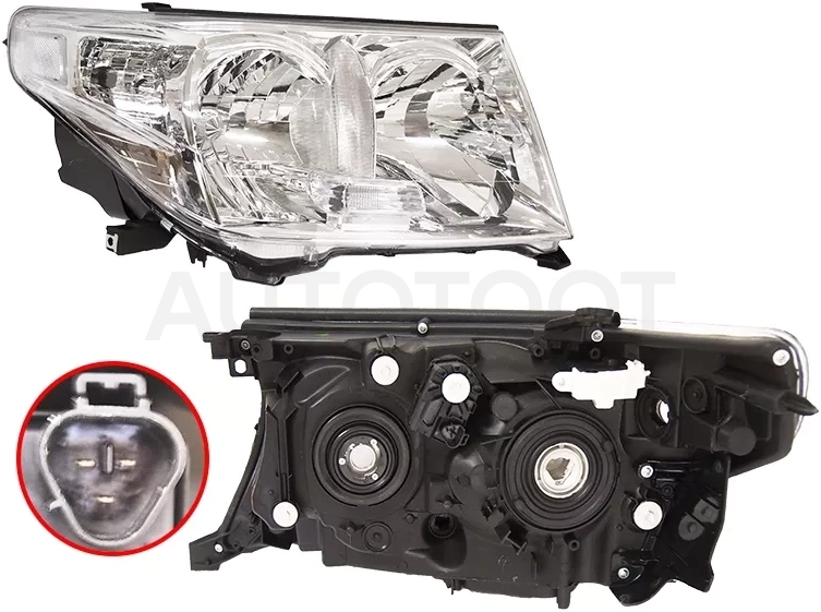 Фара Toyota Land Cruiser (J200) 07-12 (Справа/ Галоген/ под электрокорректор)