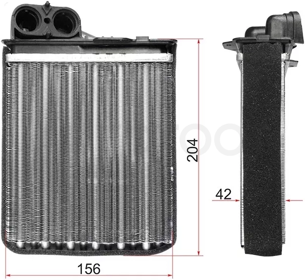 Радиатор отопителя салона LADA Largus 12-21 / Nissan Almera 12-19