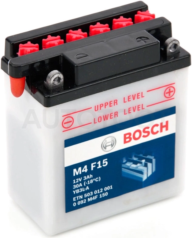 Аккумулятор BOSCH 3Ah 30A обратная полярность(-+)