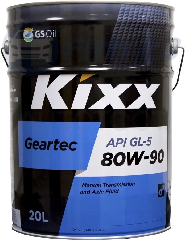 80W-90 KIXX GEARTEC 80W-90 GL-5 Масло трансмиссионное 20л
