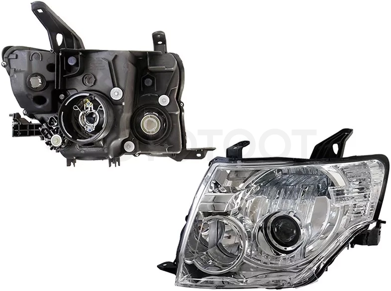 Фара Mitsubishi Pajero 06-15 (Слева/ Ксенон/Галоген/ С электрокорректором)
